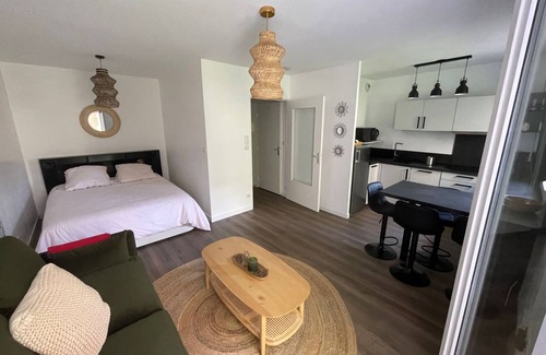 Villette Gare Apartment | Studio with private outdoor living in Part Dieu