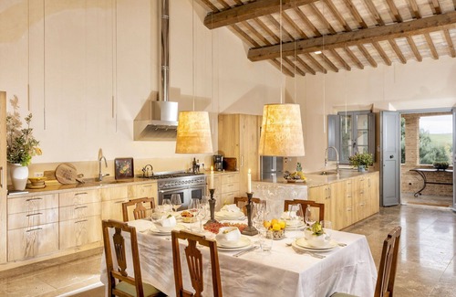 San Giovanni d'Asso Villa | Stunning private villa with A/C, private pool, WIFI, TV, patio, panoramic view, close to Montalcino