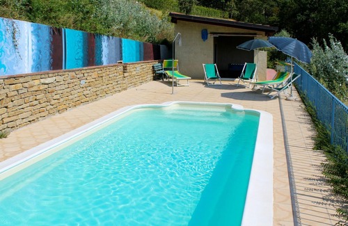 Cossano Belbo House | Stunning private villa for 10 guests with A/C, private pool, patio and pets allowed