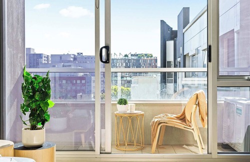 Carlton South Apartment | Stylish 2BR Apt Steps from Vic Market with Parking