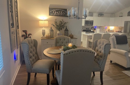 Sumter County House | Stylish Shadybrook retreat with golf cart, bikes & Tesla charger!