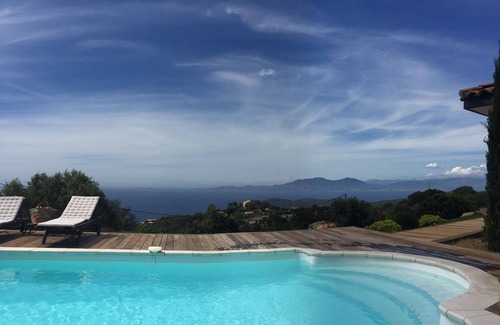 Coti-Chiavari House | Superb view of the sea and sanguinary islands, very recent villa near beaches