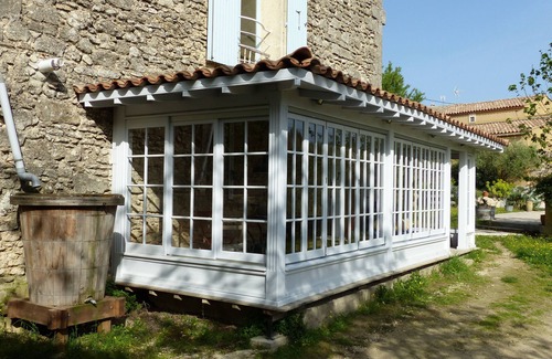 Junas Apartment | Superbly equipped apartment in old stone house with large pool and great view.