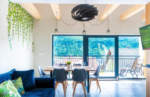 Meszna Apartment | Szczyrkowskie SKI & FUN 12 - z widokiem na góry - Sauna i Jacuzzi