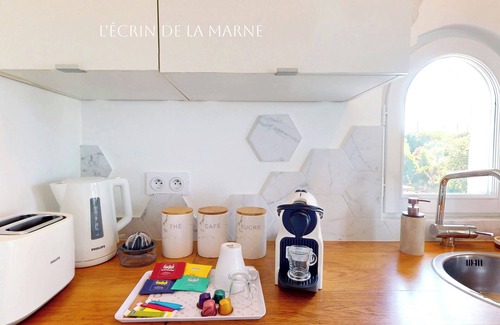 Le Port sous la Lune Apartment | T3 apartment overlooking the Marne in Nogent sur Marne near Paris & Disney
