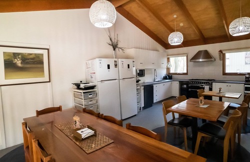 Baw Baw Village Cabin | Tanjil Creek Lodge - Bedroom 3 (Views over the Toboggan Park)