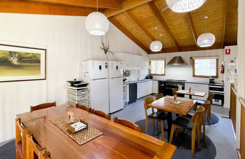 Baw Baw Village Cabin | Tanjil Creek Lodge - Bedroom 3 (Views over the Toboggan Park)