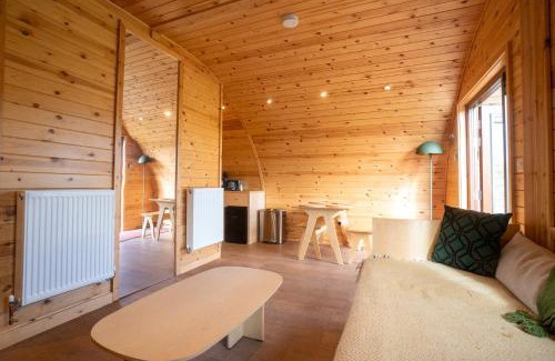 Wing Apartment | The Crossings Inn, Eco-friendly cabin in the Cumbrian countryside with heating and hot water