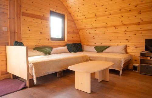 Wing Apartment | The Crossings Inn, Eco-friendly cabin in the Cumbrian countryside with heating and hot water