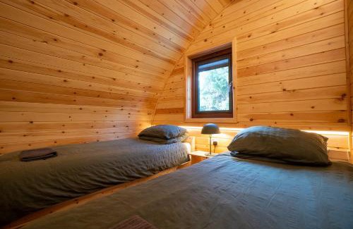 Wing Apartment | The Crossings Inn, Eco-friendly cabin in the Cumbrian countryside with heating and hot water