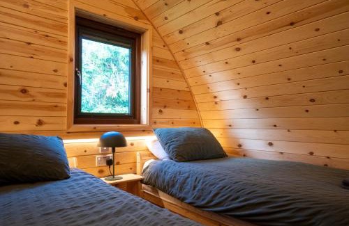 Wing Apartment | The Crossings Inn, Eco-friendly cabin in the Cumbrian countryside with heating and hot water