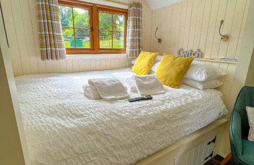 Llandysul Ski Chalet | The Daffodil Shepherd's Hut, Primrose