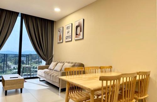 Taman Charming Apartment | The Podium-3R2B-Free 2 Parking-12 Pax-D323