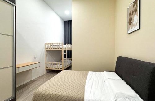 Taman Charming Apartment | The Podium-3R2B-Free 2 Parking-12 Pax-D323