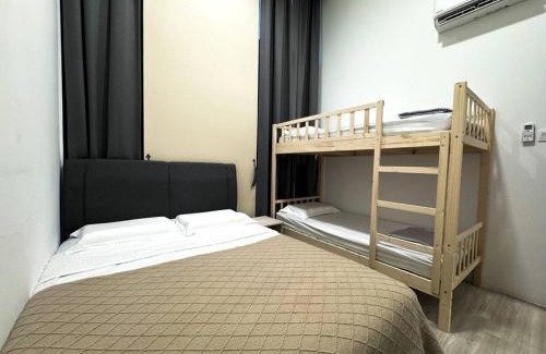 Taman Charming Apartment | The Podium-3R2B-Free 2 Parking-12 Pax-D323