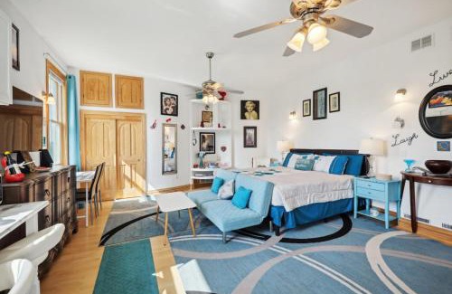 Fort Atkinson Villa | The Starlight Tower Hot Tub Suite with 8-Jet Massage Shower and Amazing Views