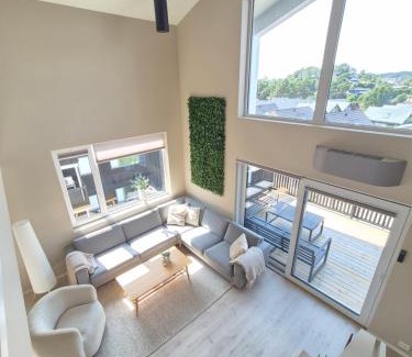 Ny Hellesund Apartment | Toppleilighet i Søgne med innendørs basseng