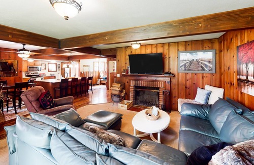 Blue River Cabin | Tree-lined retreat with a wood stove, grill, firepit, & mountain views - dogs ok
