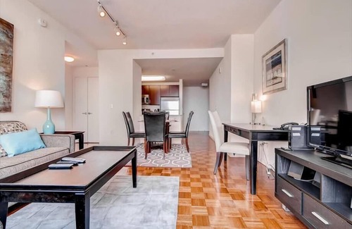 Hudson Exchange Apartment | Trendy&Affluent Jersey Location | Furnished w/Stackable Washer/D