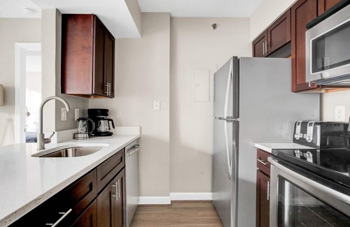 Connecticut Ave - K Street Apartment | Upscale Foggy Bottom 2BR w/Gym & W/D, near Metro & GWU, by Blueground
