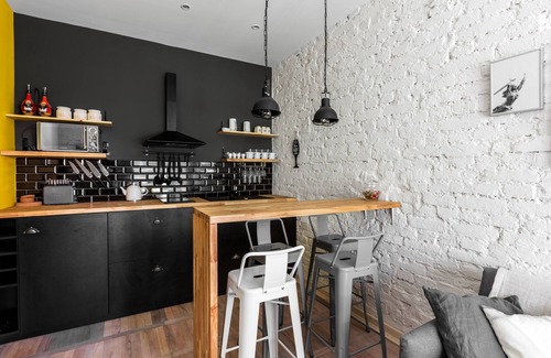 Old Town Apartment | Urban Rustic Flat in Historical Building
