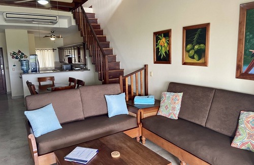 Playa Colorado Condo | V14 - Beachfront Deluxe Penthouse - Hacienda Iguana - Surf & Golf