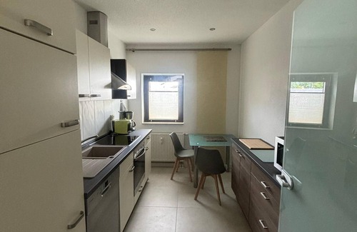 Priester Apartment | Vacation apartment Alte Volksbank Nauendorf - Stay in a former bank.