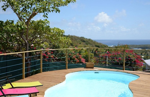 Sainte-Anne Villa | Very pleasant house with extraordinary view, beach 3 minutes away, fenced garden
