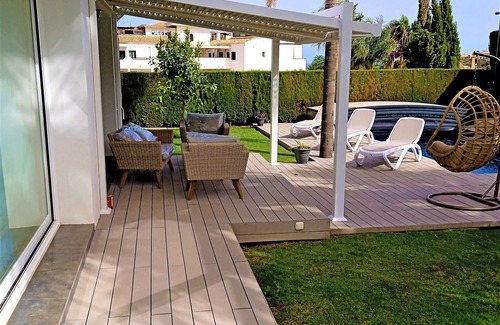 Torrequebrada Villa | Villa Benalmadena with sauna and heated pool.