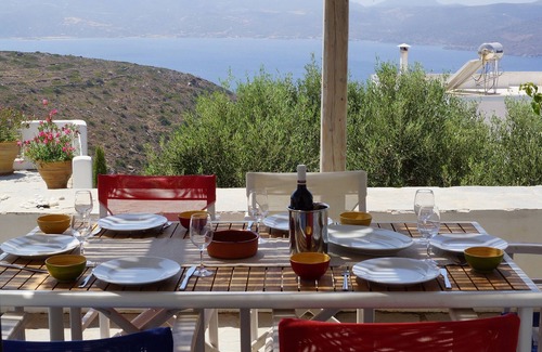 Tripiti Villa | Villa in Village with Stunning Sea Views From Large Sun Terraces.