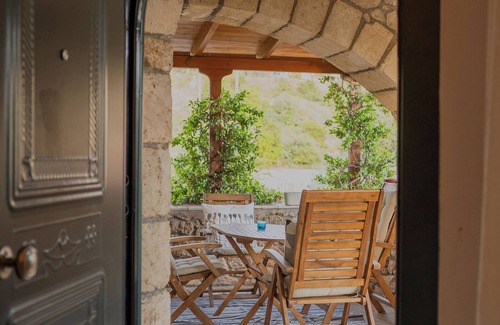 Lefktron House | Villa Kamares-a luxury family-friendly home with pool, and lots of outdoor space