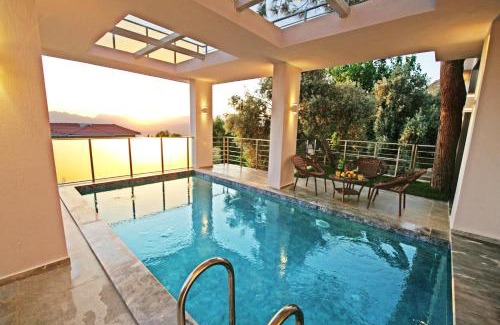 Uzumlu Villa | Villa With a Private Heated Pool, Jacuzzi, Overlooking Spectacular Views Of The Sea