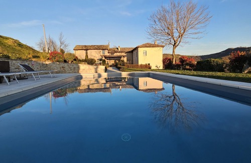 Force Villa | Villa with stunning views of the hills and private pool.