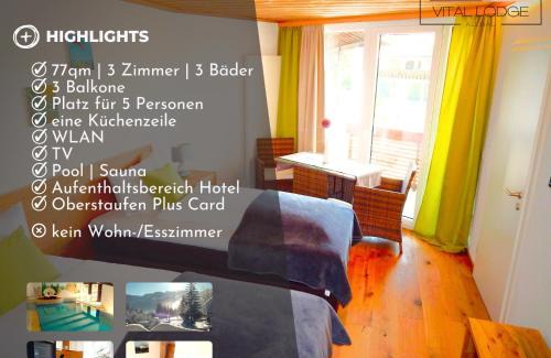 Kalzhofen Apartment | Vital Lodge Allgäu mit Oberstaufen PLUS
