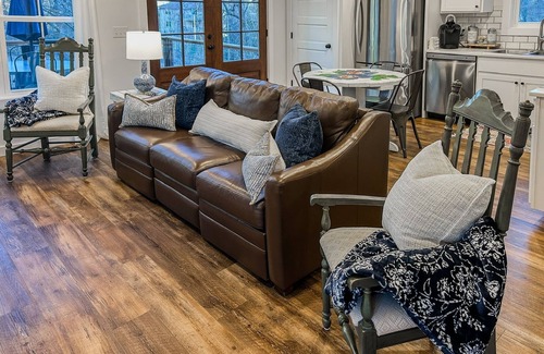 Etowah Cottage | Wake up to a waterfall. Near Dupont, Brevard, Hendersonville.