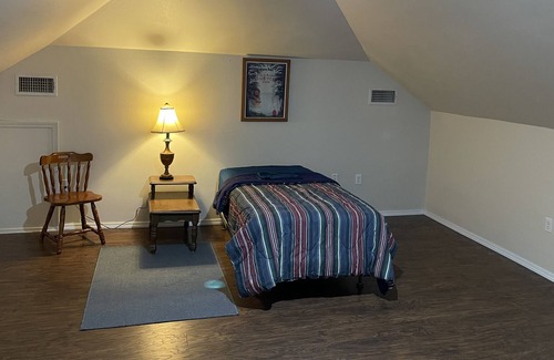 Pierre Part Apartment | Waterfront deck, LR/K/BA first floor, 1 Queen BR upstairs+balcony.