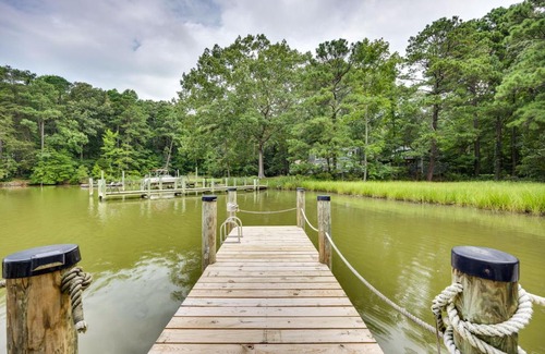 Ophelia House | Waterfront Heathsville Cottage with Dock and Hot Tub!