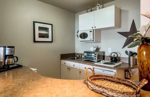 North Oyster Condo | Waterfront studio with stunning patio views!