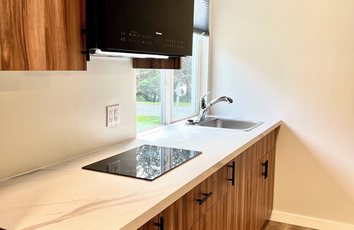 Port Alice Apartment | WC Oceanside 1 Bedroom 1 Bathroom Apartment with Patio Doors to Courtyard