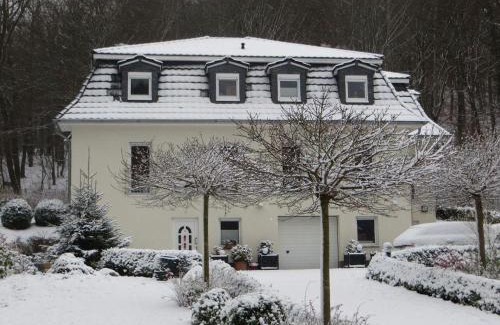Bad Suderode Apartment | Weisses-Haus-am-Kurpark-Fewo-Bergblick