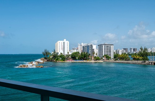 Puerta de Tierra Condo | What a view! Oceanfront Studio, Superb Location, very central!