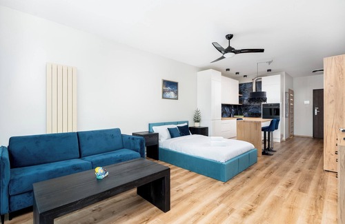 Grzegorzki Apartment | Wiślane Tarasy 2.0 Blue Studio