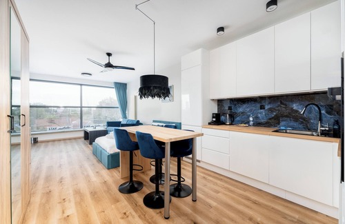 Grzegorzki Apartment | Wiślane Tarasy 2.0 Blue Studio