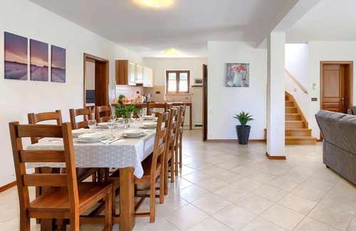 Vosteni Villa | Wonderful private villa for 8 people with A/C, private pool, hot tub, WIFI, TV and patio