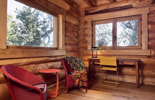 Font-Romeu-Odeillo-Via Ski Chalet | Wooden Cottage IN Full Nature, IN Full Sun, IN Full Font-romeu Sauna