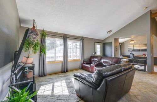 Kenai House | Yard Space with Fire Pit Kenai Getaway!