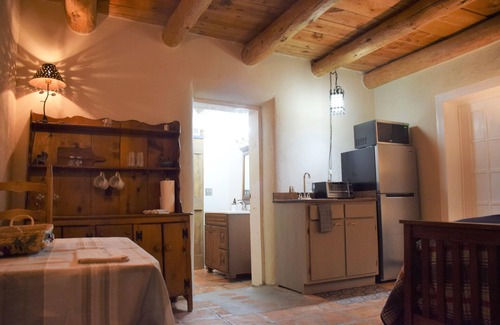 Nambe Pueblo House | Ysabel Adobe- Private Bedroom attached bathroom in century old adobe on 1 acre.
