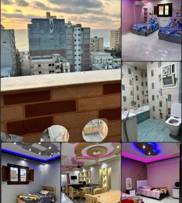 البيطاش شهر العسل مكيفه شقة فاخرة 3 غرف إطلالة بحر ساحرة