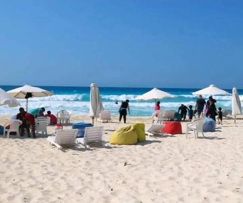 شاليه قرية سانتوريني الساحل الشمالي