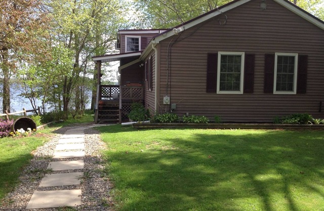3 Bedroom year round lakefront home on Three Mile Pond with private dock